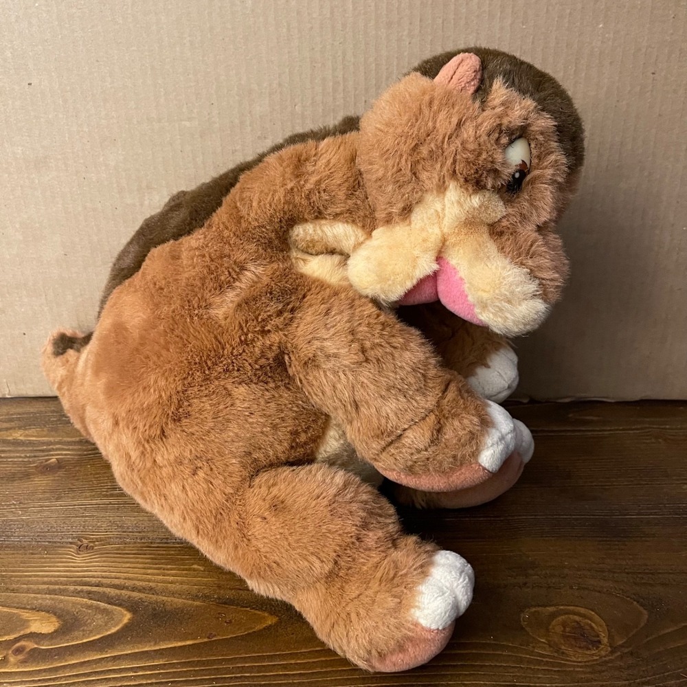 Vintage 1988 GUND Littlefoot Plush Land Before Time Dinosaur JCPenney Tush Tag